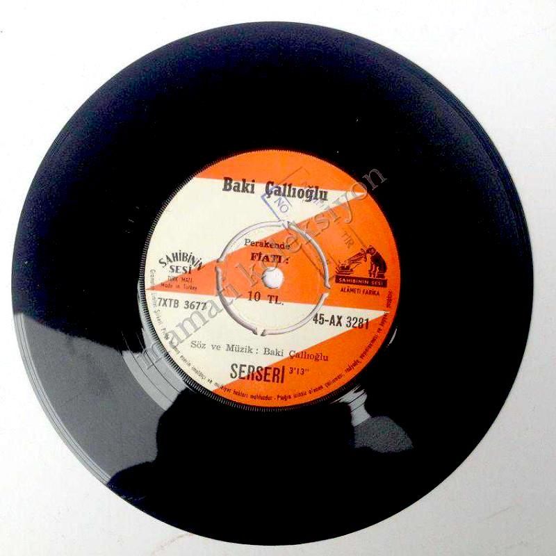 Serseri, Ben bir kralım - Baki ÇALLIOĞLU - 45^lik Plak