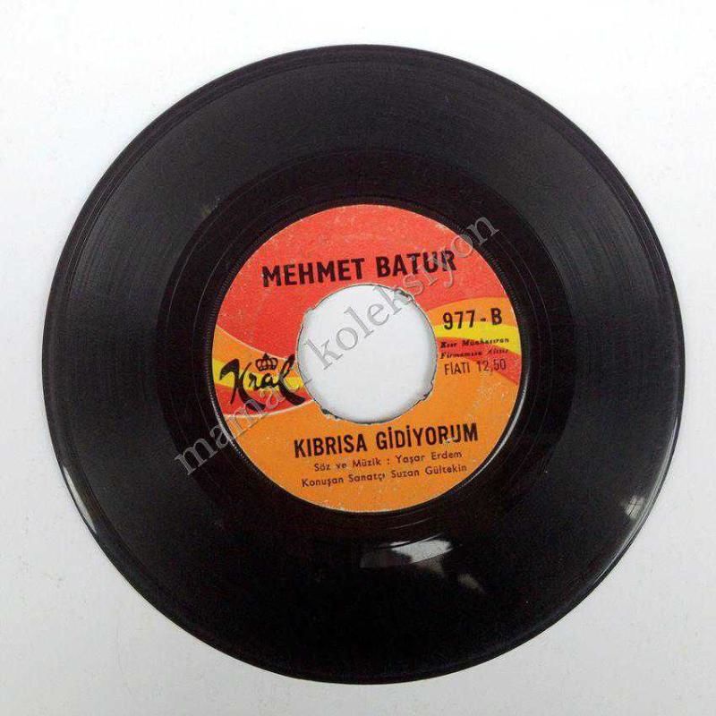 Aslan Mehmetçik, Kıbrıs'a gidiyorum -  Mehmet BATUR - 45'lik Plak