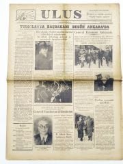 Yugoslavya, Eidemann / 28 İlkteşrin 1939 Ulus Gazetesi