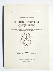 İstanbul Üniversitesi Tecrübi Psikoloji Çalışmaları Cilt 14-1984