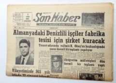 DENİZLİ, Son Haber gazetesi, 6 Ocak 1966 - Efemera