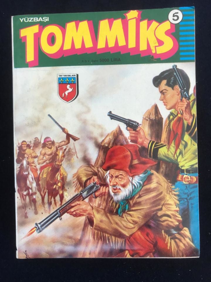 Yüzbaşı Tommiks - Tay yayınları / Büyük Albüm - Sayı :5 - Eski çizgi roman