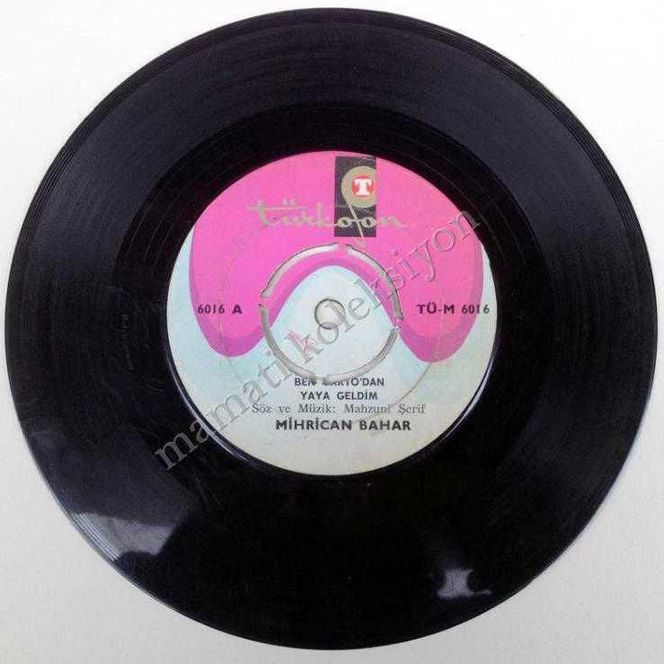 Ben Varto'dan yaya geldim, Gül dalına konmuş bülbül yavrusu - Mihrican BAHAR / 45'lik plak