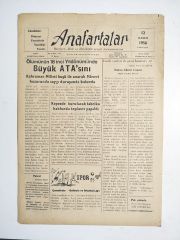 12 Kasım 1956 tarihli Anafartalar gazetesi - Çanakkale