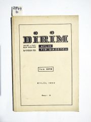 Dirim Aylık Tıp Gazetesi Eylül 1953