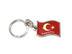 Türkiye yazılı Bayrak - Anahtarlık