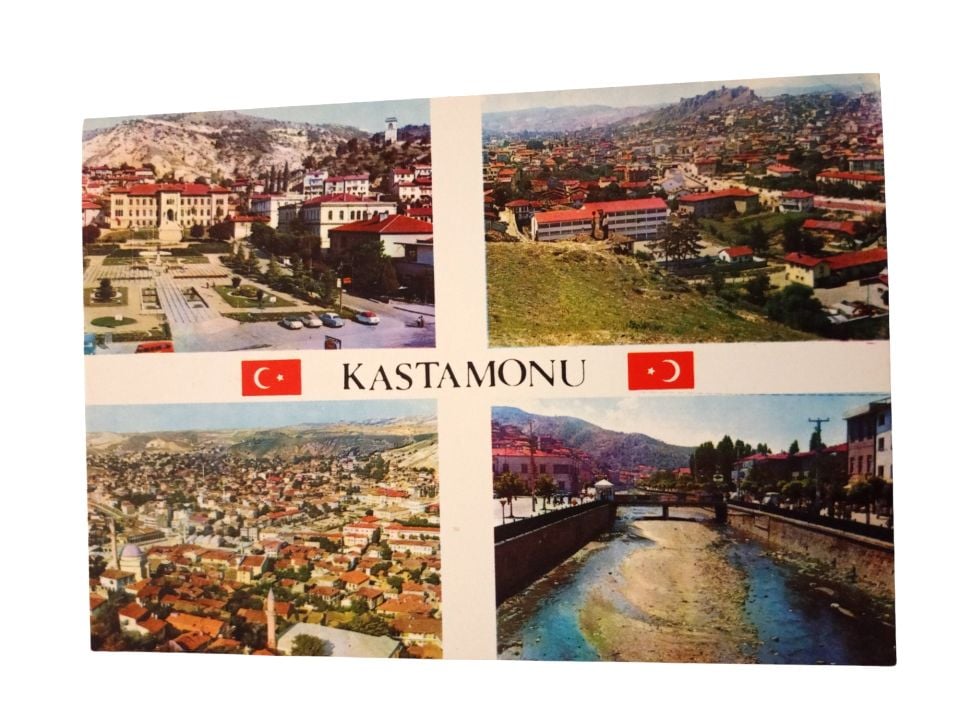 Kastamonu Parçalı Kartpostal - 1970'li yıllara ait kartpostal / Arkası yazısız