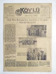 23 Ağustos 1960 Türk Hava Kurumu Köylü gazetesi - Eski Gazete