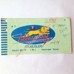 Ulusoy Turizm ve seyahat - Otobüs bileti Eski Otobüs biletleri A 2 - Efemera