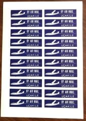By Air Mail - Uçak ile / Blok