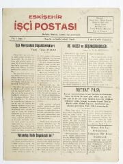 Eskişehir İşçi Postası 1 Aralık 1951 - Eski Gazete