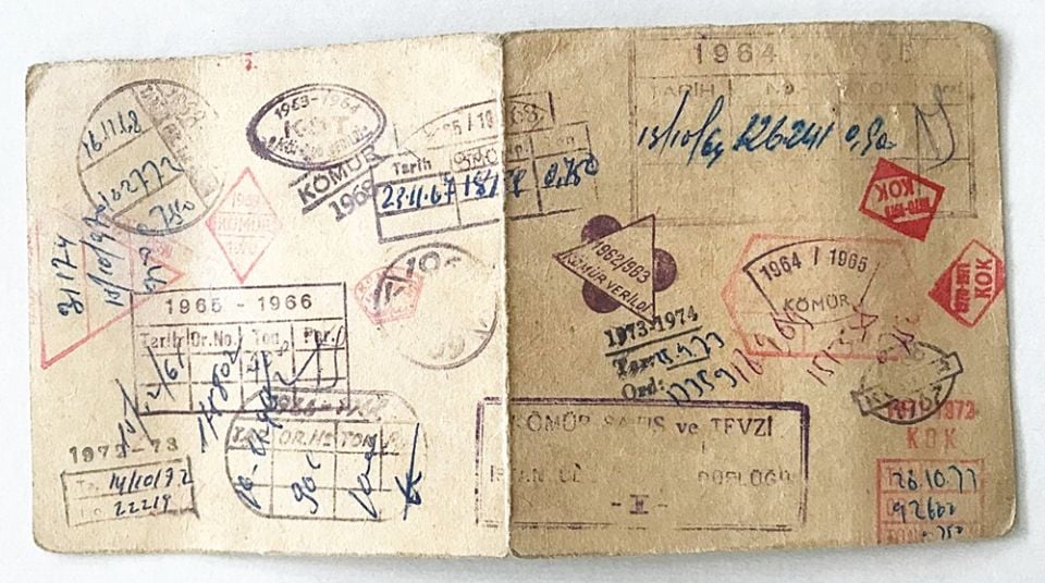 Hasköy 1964 tarihli kömür karnesi