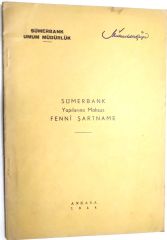 Sümerbank Yapılarına mahsus Fenni şartname - Kitap
