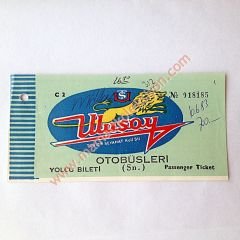 Ulusoy Turizm Seyahat - Otobüs bileti C 2 - Eski Otobüs biletleri