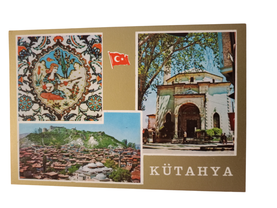 Çini Beldesi KÜTAHYA - 1970'li yıllara ait kartpostal / Arkası yazısız