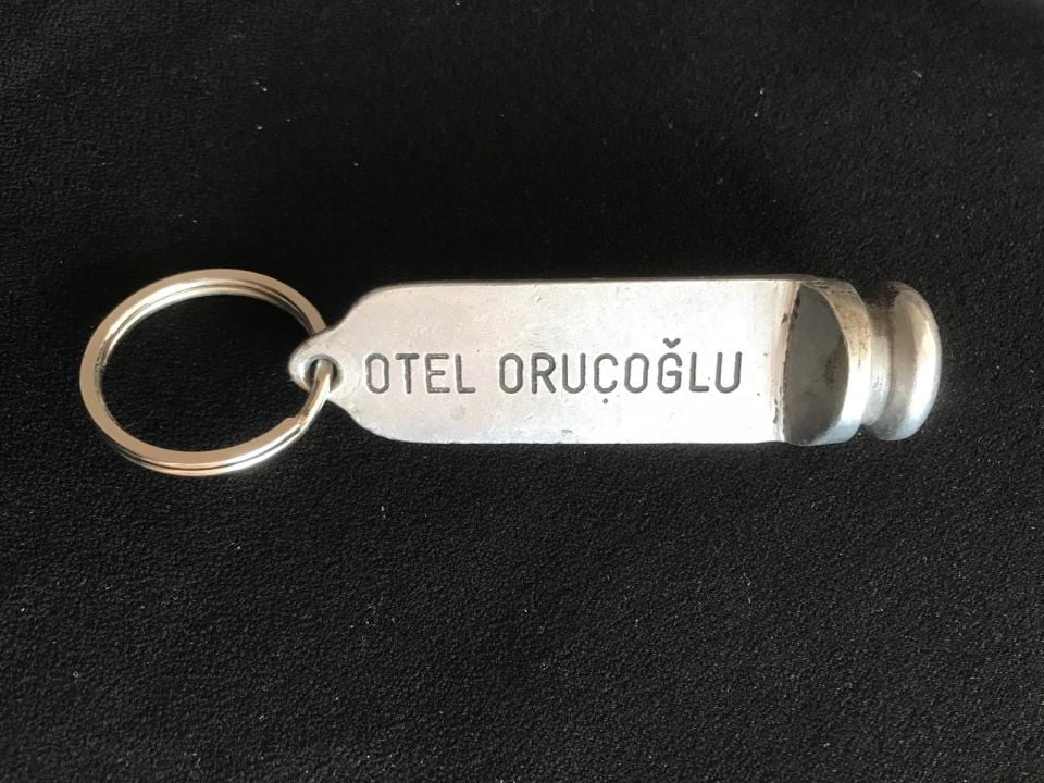 Otel Oruçoğlu - Metal büyük boy, nadir anahtarlık