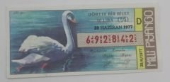 29 Haziran 1977 - Dörtte bir bilet - Milli Piyango bileti - Efemera