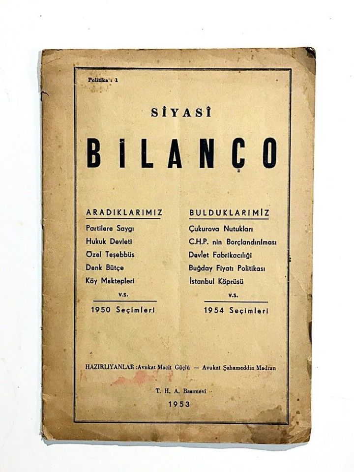 Siyasi Bilanço - Macit GÜÇLÜ