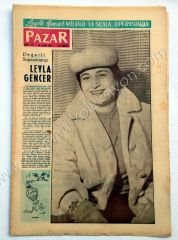 Pazar gazetesi, Leyla GENCER, Atıf Yılmaz BATIBEKİ, Çizgi roman, 20,1,1957 - Efemera