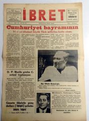 İzmir, İbret gazetesi, 28 Ekim 1954 Cumhuriyet bayramı, 29 Ekim - Efemera