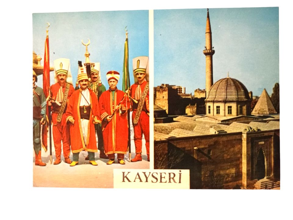 KAYSERİ - Kurşunlu cami ve Mehter takımı / 1970'li yıllara ait kartpostal - Arkası yazısız