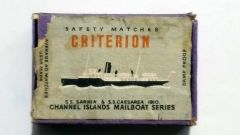 Criterion S.S: Sarnia & S.S. Caesarea 1910,  match - Sovyet dönemi, ahşap kasa kibrit