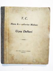 1945 Yılına ait Uçuş defteri