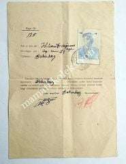 Hrant D.'ye ait Bakırköy Hava hücumlarından korunma kursu belgesi