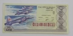 9 Ekim 1978 - Dörtte bir bilet - Milli Piyango bileti - Efemera