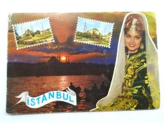 Türkan ŞORAY İstanbul temalı kartpostal