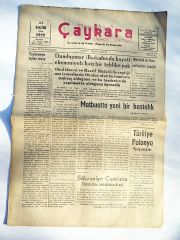 Demokrat Çaykara Gazetesi 23 Ekim 1959 - Eski Gazete