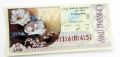 31 Aralık 1978 Dörtte bir bilet - Milli Piyango bileti - Efemera