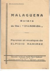 Malaguena Bolero du film: Enamorada - Nota