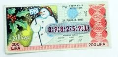 31 Aralık 1980 - Milli Piyango bileti