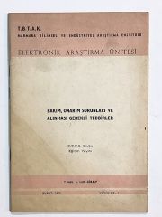 Bakım. Onarım Sorunları ve  Alınması Gerekli Tedbirler / Lütfi GÖKALP - Kitap