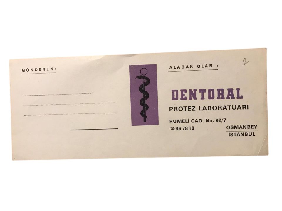 Dentoral Protez Laboratuarı - Adres etiketi