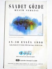 Saadet GÖZDE Resim Sergisi / Katlanır broşür