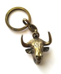 İspanya pirinç boğa anahtarlık