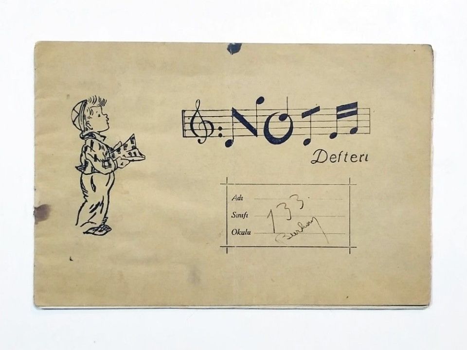 Nota defteri - İçi yazılı