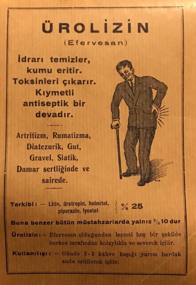 Ürolizin - 9.5x14,5 / Arkası baskısız reklam