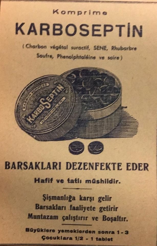 Karboseptin - 9.5x14,5 / Arkası baskısız reklam