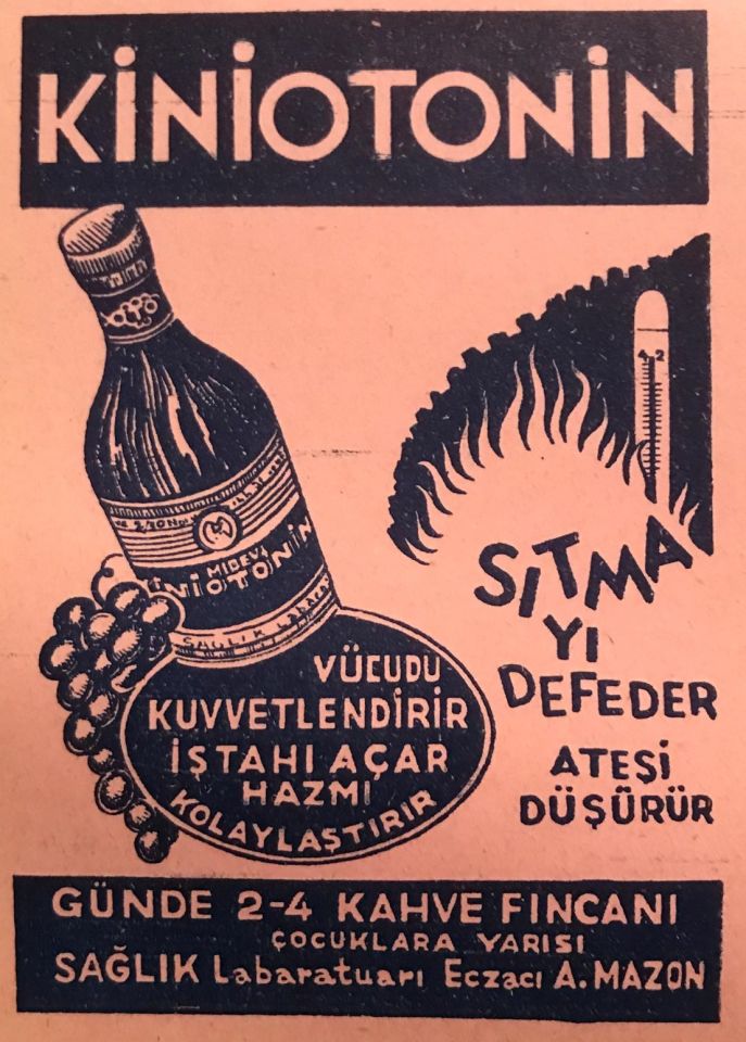 Kiniotonin - 9.5x14,5 / Arkası baskısız reklam