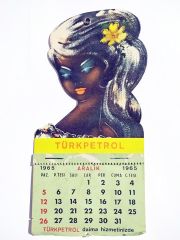 Türkpetrol 1965 yılı otomobil takvimi - Efemera