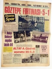 Bursa Ekspres Spor gazetesi - 15 Mart 1976 GHöztepe spor, Altay, Ankaragücü - Efemera