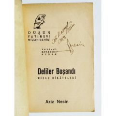Deliler boşandı / Aziz NESİN - İmzalı kitap