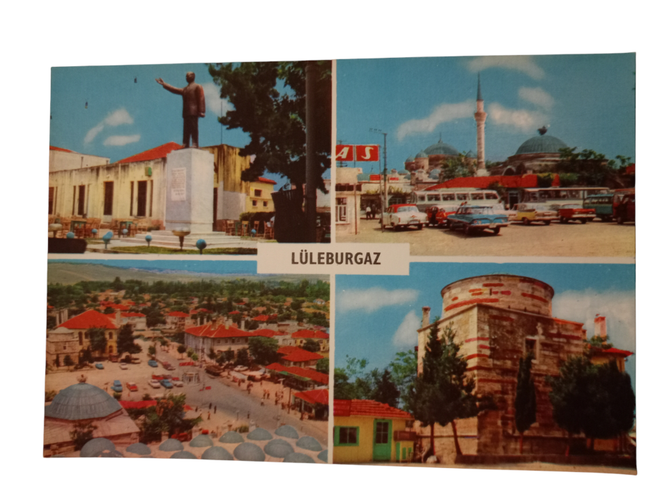 Şehirden muhtelif görünüşler LÜLEBURGAZ - 1970'li yıllara ait kartpostal / Arkası yazısız