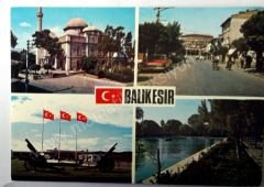 BALIKESİR - 4 parçalı kartpostal