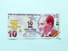 10 Türk Lirası - Paralardan 5 adet biriktir /  Şaka - Reklam Parası