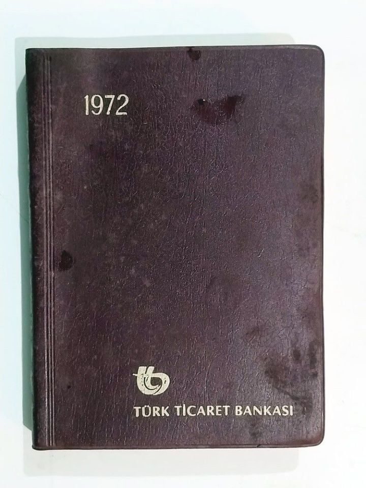 Türk Ticaret Bankası 1972 yılı ajandası - Yaş Günü Hediyesi