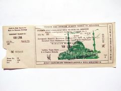 Fatih Camii Şerifi Nakşidil Türbesi - Makbuz / Efemera